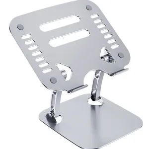 Aluminium adjustable 360 rotating security counter tablet pos stand metal anti theft mount holder with lock for ipad laptop