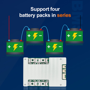 TDT LFP Batterie 4s 100A Matériel BMS LiFePO4 4S 12V 60A pour Machine Marine avec Balance et interrupteur marche/arrêt - Product Image 2