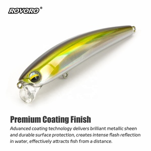 ROVORO 90mm 13g Esca Artificiale Galleggiante Minnow a Labbro Corto per la <span class=keywords><strong>Pesca</strong></span> al Bass, Esca Dura Topwater per Pesci d'Acqua Dolce - Product Image 5