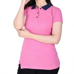 เสื้อโปโลทรงเข้ารูปสำหรับผู้หญิง สกรีนโลโก้ได้ ระบายอากาศได้ดี เหมาะสำหรับชุดกีฬาและชุดยูนิฟอร์มธุรกิจ รับผลิตแบบ OEM - Product Image 1