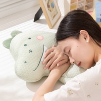 Coussin de câlin en peluche de coton doux et rafraîchissant, motif dinosaure, ours, éléphant, jouet en peluche, oreiller d'été rafraîchissant