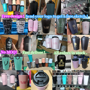 Zy 500ml chân không cách nhiệt cà phê Mug Hồng nửa triệu Hồng Mug 12oz cà phê khobar Tumbler rộng dưới cà phê du lịch Mug - Product Image 3