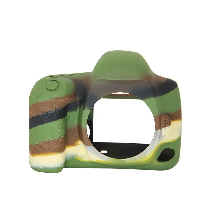 Capa protetora de silicone antiqueda para câmera, fabricação em atacado, colorida, capa protetora para canon 5d-4