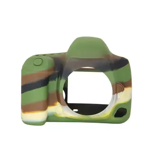 Wholesale manufacture colorful anti-fall silicone camera protective case for canon 5D-4