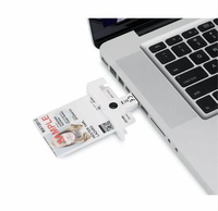 Lector externo de chips USB SCR3500, lector de tarjetas inteligentes EMV/CAC/PIV/ID, compatible con Windows, fácil instalación
