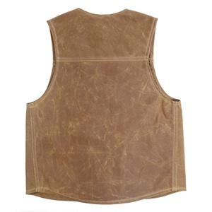 Chaleco informal de lona para hombre con cuello en V de talla grande ropa exterior llena de algodón de invierno - Product Image 6