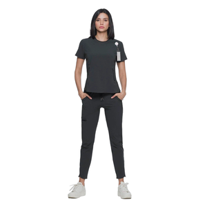 Tenues médicales personnalisées : Hauts à manches courtes <span class=keywords><strong>et</strong></span> pantalons évasés pour infirmières <span class=keywords><strong>et</strong></span> personnel hospitalier féminin - Product Image 1