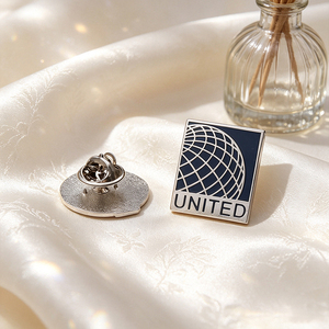 Luxury Metal Irregular Shape <b>Badge</b> With Feather <b>Pin</b> Nickel-Free Customized Die Casting <b>Badges</b> For Promotion - Product Image 3