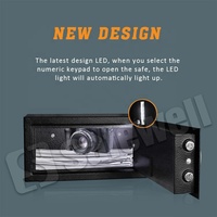 Caja Fuerte Electrónica Digital Comercial con LED Safewell H0301M, la Más Vendida, Caja de Seguridad para Habitaciones de Hotel, RJ1540 para el Hogar y Hoteles