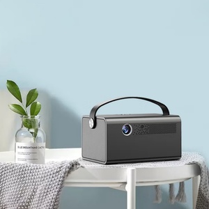 V7 Pro High-Brightness 600 Lumens HD 1080P DLP <b>Projector</b> with <b>3D</b> Built-In Portable for Hotels Education & Conferences 2g RAM - Product Image 1