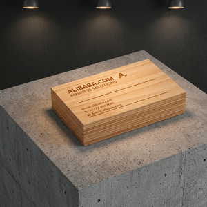 Wooden Business <b>Card</b> Natural Wood Finish RFID Solutions F08 13.56 MHz Company <b>Access</b> <b>Control</b> - Product Image 2