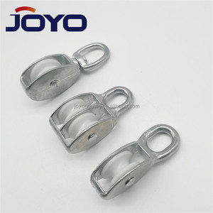 Hợp kim kẽm nickle mạ chết đúc đôi ròng rọc mắt xoay ròng rọc... - Product Image 3