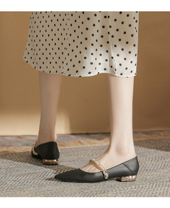 <span class=keywords><strong>Scarpe</strong></span> da sposa da donna classici con perline di perle Mujer Zapatos sandali con tacco avvolgente a punta décolleté <span class=keywords><strong>scarpe</strong></span> da sposa - Product Image 3