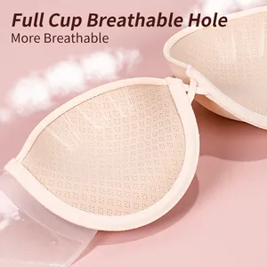 Xinke New Arrival Underwire 1 Piece New Strapless Backless Adhesive Invisible Silicone Bra