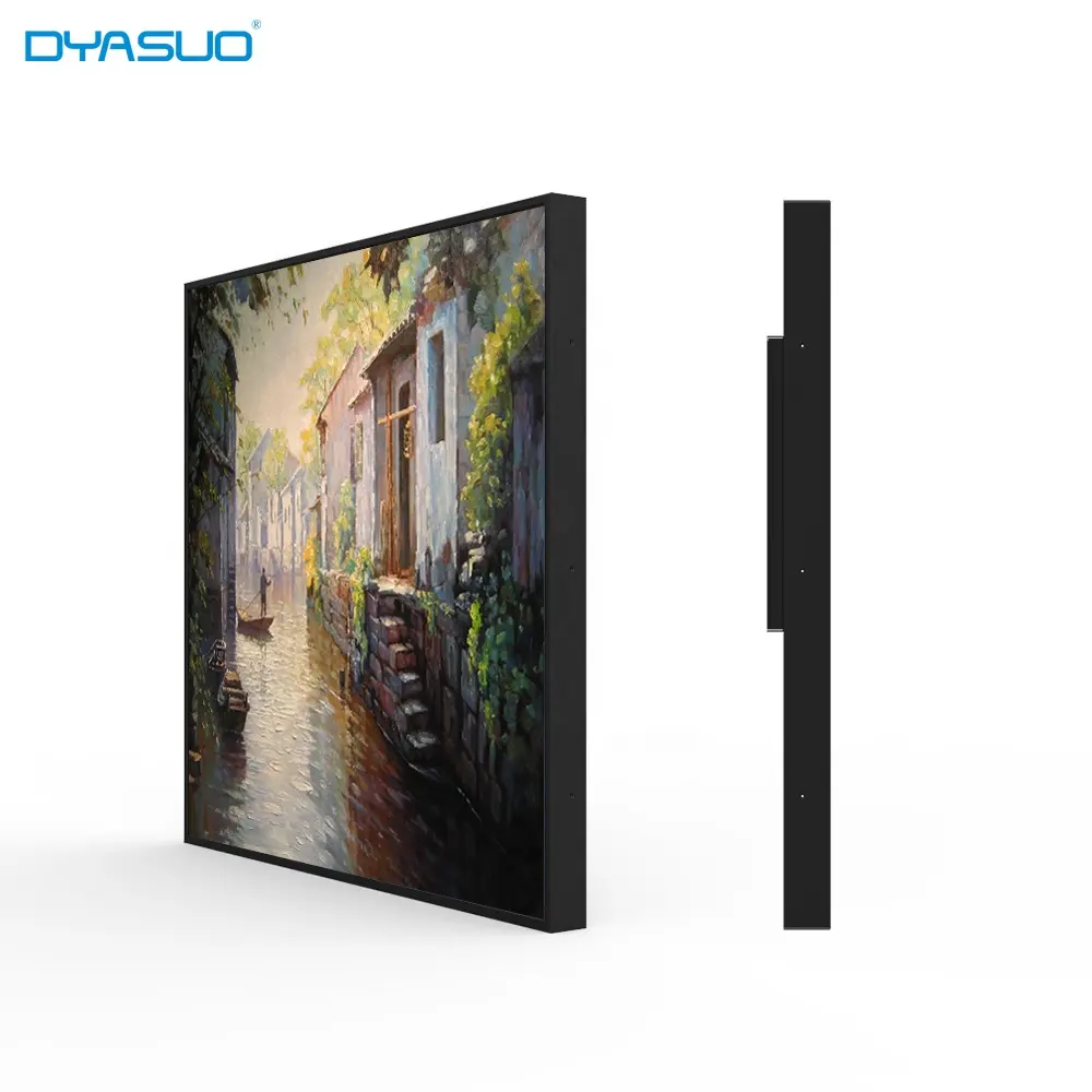 Dyasuo - Monitor quadrado LCD para exibição de obras de arte, publicidade em vídeo, lojas de varejo, sistema operacional Android, 26 polegadas, 1:1