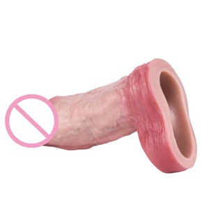Funda realista para pene con anillo para el pene, juguetes sexuales masculinos, funda de silicona suave para el pene, brazalete para el pene, juguete sexual engrosado para mayor placer. - Product Image 3