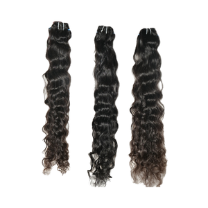 ผมต่อสำหรับต่อผมมนุษย์ผมตรงผมธรรมชาติแบบไม่ผ่านการแปรรูปผมสำหรับต่อเข้าวิหารสีดำแบบ100% - Product Image 1