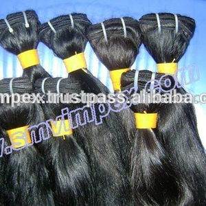 Tissage de cheveux naturels remy, sans perte, 100% de densité, tissage style indien, cheveux doux et lisses, sans rétrécissement - Product Image 3