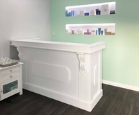 Bureau de réception de luxe classique européen, personnalisé, brillant, de Style français, pour salon de beauté, pièces