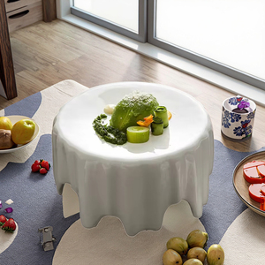 Platos de Porcelana Desechables Blancos de Cerámica de 7 Pulgadas de Alta Calidad 2025, Estilo Nórdico Moderno, para Bodas, Restaurantes, Navidad, Económicos - Product Image 1