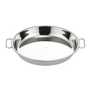 Stainless Steel Round Cake Pan With Handles Deep Baking Dish For Layered Cakes Hotel Use 201 Grade - Product Image 3