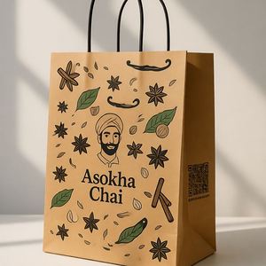 Brown Kraft Paper Bags <b>Biodegradable</b> Strong Carry Custom Size Food Takeaway and Bakery <b>Packaging</b> - Product Image 3