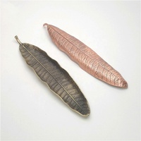 Porte-encens en métal en forme de feuille exquis CHENLANG, récupérateur de cendres, décoration d'intérieur portable, durable, minimalisme moderne, aromathérapie
