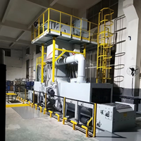 Machine de sablage à bande métallique pour pièces automobiles en aluminium moulé sous pression, finition de surface de plaques minces, sablage double face, moteur et boîte de vitesses