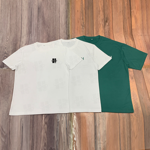 Camiseta Deportiva para Hombre, Estilo Clásico, con Hombros Caídos, 230 g/m², Impresión Flock Personalizada al por Mayor, de Algodón Peinado que Absorbe la Humedad - Product Image 4