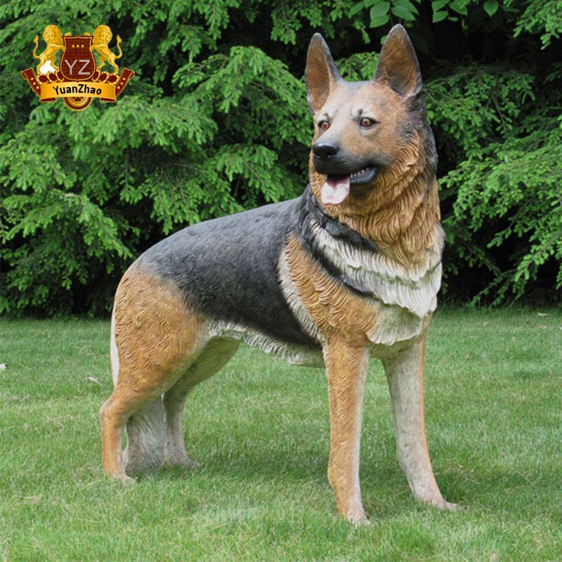 STATUE EN BRONZE De Chien Berger Fait Main Sculpture Chiens Races