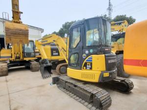 Komatsu — mini pelle à chenilles d'occasion PC55MR2, petit excavateur manuel, 5 tonnes, avec lame, bon marché, vente - Product Image 3