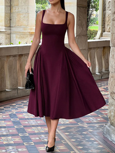 Vestidos de verano para mujer 2026, elegantes vestidos de dama al por mayor, personalizados OEM, casuales, <span class=keywords><strong>azul</strong></span> <span class=keywords><strong>marino</strong></span>, <span class=keywords><strong>vestido</strong></span> de quinceañera - Product Image 2