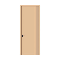 Ensemble de portes intérieures modernes en bois composite massif de haute qualité, résistantes au feu et à l'humidité, écologiques, pour hôtel et villa