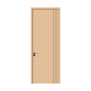 Ensemble de portes intérieures modernes en bois composite massif de haute qualité, résistantes au feu et à l'<span class=keywords><strong>humidité</strong></span>, écologiques, pour hôtel et villa - Product Image 2