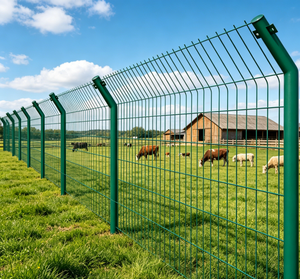 Valla de Alambre Doble 2D Recubierta de PVC, Galvanizada y Soldada, <span class=keywords><strong>para</strong></span> Seguridad <span class=keywords><strong>Perimetral</strong></span> en Exteriores, Parques, Ferrocarriles y Residencias - Product Image 5