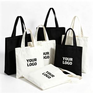 Wholesale Promo Gift <b>Plain</b> Cotton <b>Bags</b> With Printed for Shopping Personalized Custom Logo Canvas Tote <b>Bag</b> - Product Image 1