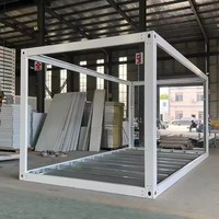 Garage préfabriqué en acier avec porte à enroulement 20 pieds, abri de stockage portable, atelier métallique, abri de voiture, vente directe usine