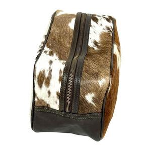 Genuine <b>Leather</b> <b>Toiletry</b> <b>Bag</b> with Zipper Closure Travel Shaving Kit Cosmetic Organizer Case for <b>Men</b> and Women with custom Colour - Product Image 1