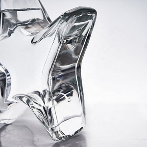 Bouteille en verre transparente en forme d'étoile à cinq branches de 100 ml et 200 ml avec bouchon en liège, étanche à l'<span class=keywords><strong>air</strong></span>, créative pour les boissons et le vin - Product Image 3
