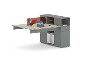 สถานีงานแบบเปิดโล่งสไตล์มินิมอล, โต๊ะทำ<span class=keywords><strong>งาน</strong></span>สำหรับพนัก<span class=keywords><strong>งาน</strong></span>หลายคน, หน้าโต๊ะกันน้ำเรียบเนียน, ทำความสะอาดและดูแลรักษาง่าย - Product Image 5