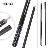 Vente en gros de queues de billard en fibre de carbone de haute qualité, taille de la pointe 12,5 mm, personnalisables, en érable dur, 1/2 brisé, pour billard américain