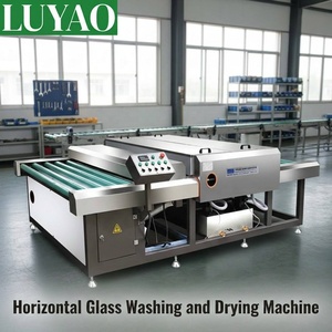 Laveuse et sécheuse de <span class=keywords><strong>verre</strong></span> horizontal automatique industrielle à commande PLC certifiée CE Low-E pour fenêtres plates - Product Image 1