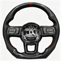 Volant de remplacement en fibre de carbone noir brillant pour Jeep Wrangler JK JKU 2011-2018, pièce de modification améliorée