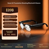 Lunettes intelligentes G06 avec caméra 800W pixels pour appels et lecture de musique, contrôle tactile IA, chargement Type-C