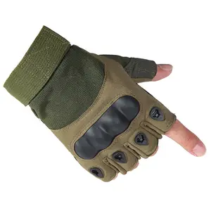 GAF Hochwertiger Hartschalen-Schutz Outdoor-Handschuhe individuell rutschfeste Tactical-Handschuhe mit Halfffinger