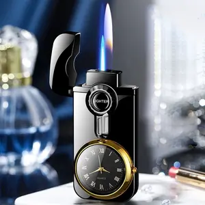 2024 çok satan ürün Metal özelleştirilmiş çift yangın anahtarı taşınabilir benzersiz çakmak ile akıllı saat