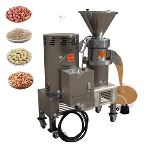 Máquina de molienda de mantequilla de avellanas, molino coloide de pasta de cacao, máquina de mantequilla de cacahuete para la industria alimentaria saludable, gran oferta