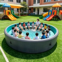 Grande piscine gonflable Jacuzzi SPA avec banc intégré, en PVC, portable, pour hôtel, resort, certifiée CE