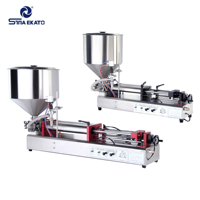 Machines de remplissage de liquide de machine d'onguent et d'embouteillage pneumatiques horizontales verticales semi-automatiques de haute précision de 2 têtes