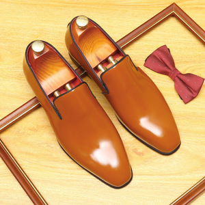 Zapatos de Hombre Nuevos, Retro, Versátiles, Ligeros, Antideslizantes, de Cuero Genuino, con Diseño de Parches, Cómodos y Transpirables - Product Image 2